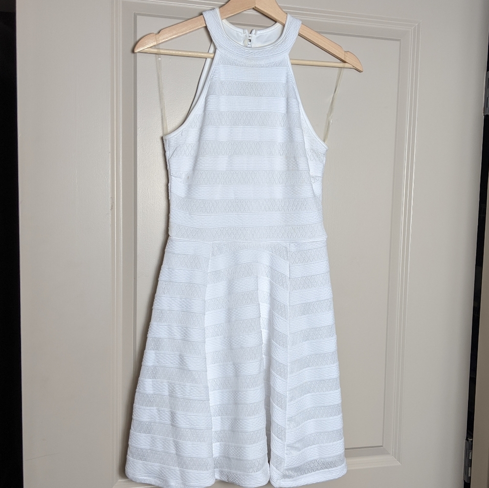 Emerald Sundae White striped pattern dress
